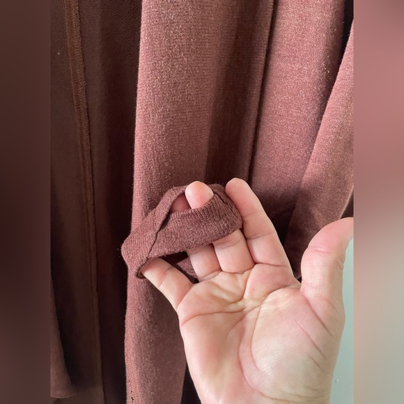 Athleta Mahogany Pockets Nirvana Prayanara Restore Wrap Cardigan - Picture 7 of 9